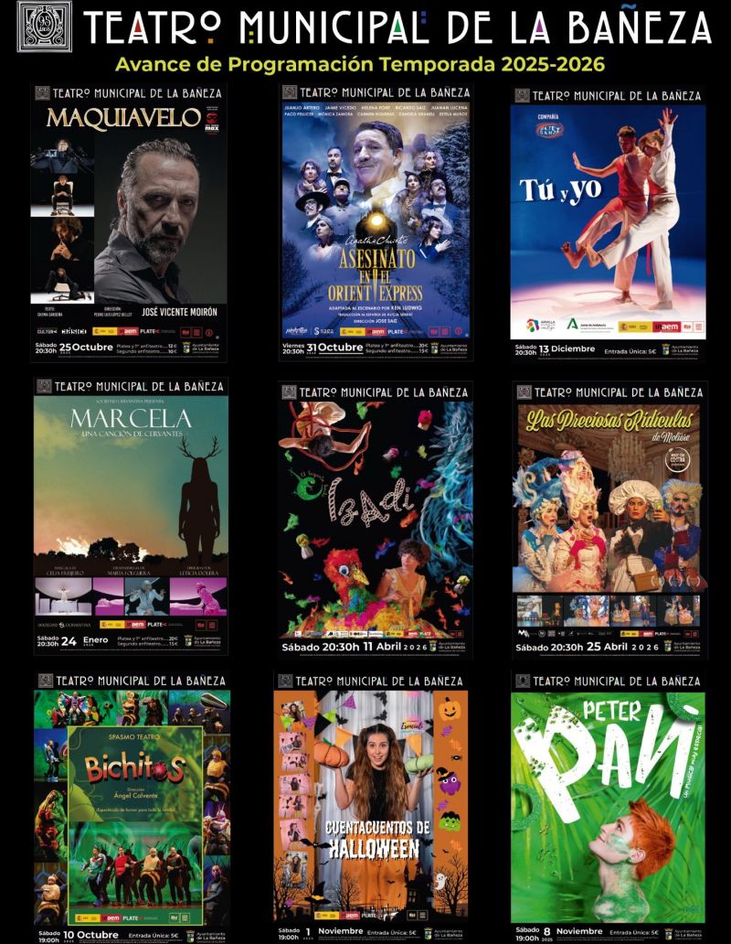 Avance de programación del Teatro.