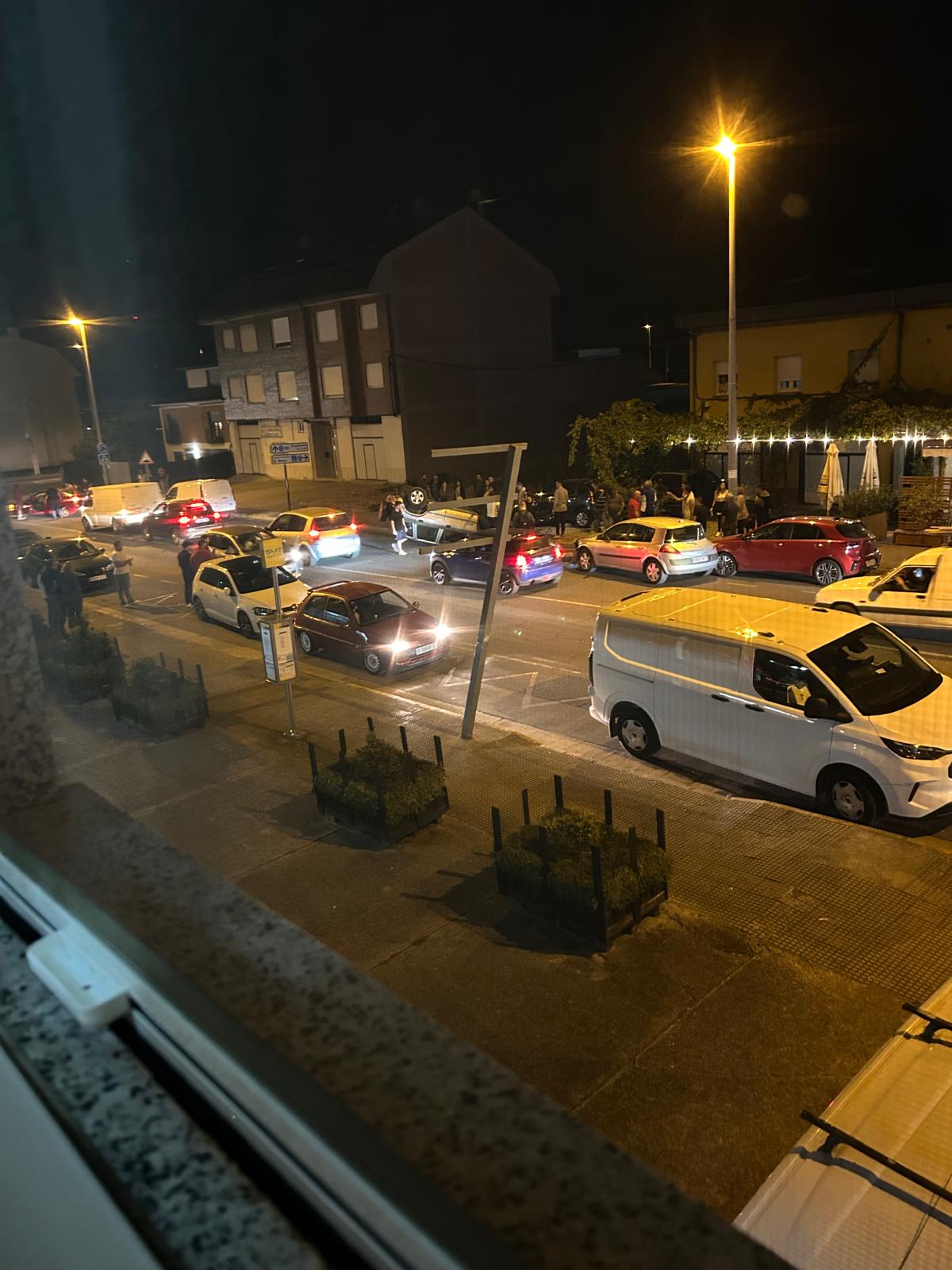 Imagen del accidente ocurrido en Ponferrada.