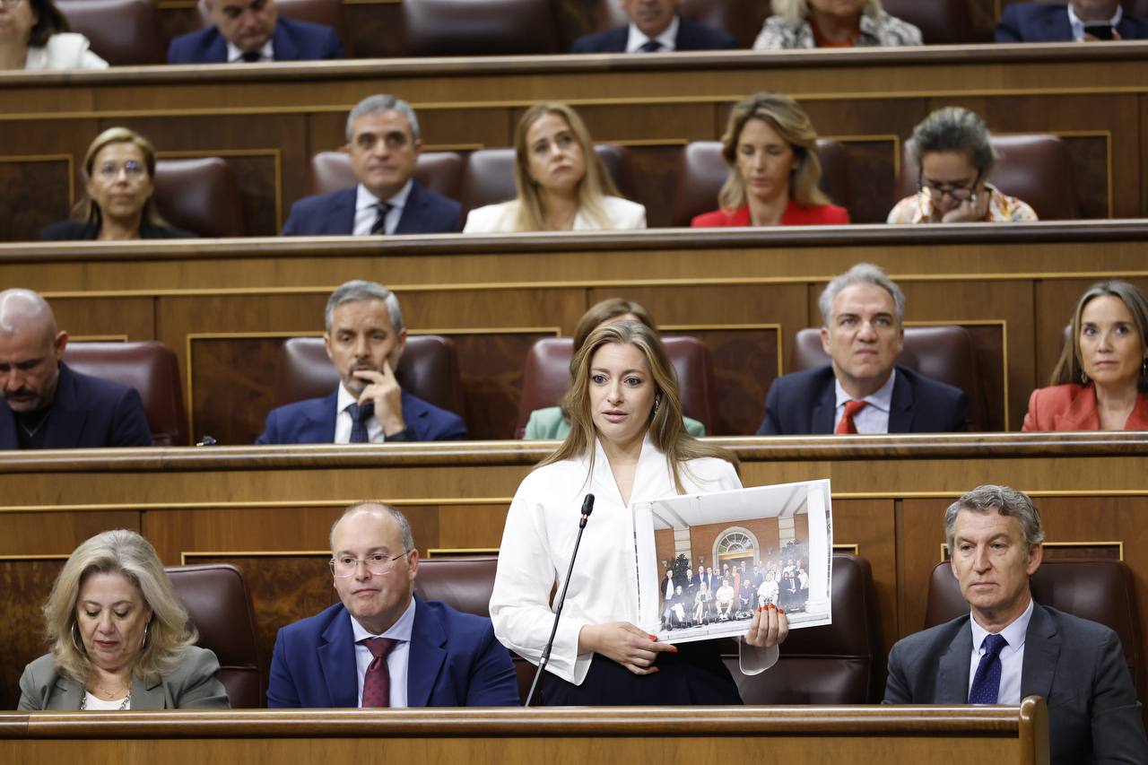 Ester Muñoz durante una sesión plenaria del Congreso
