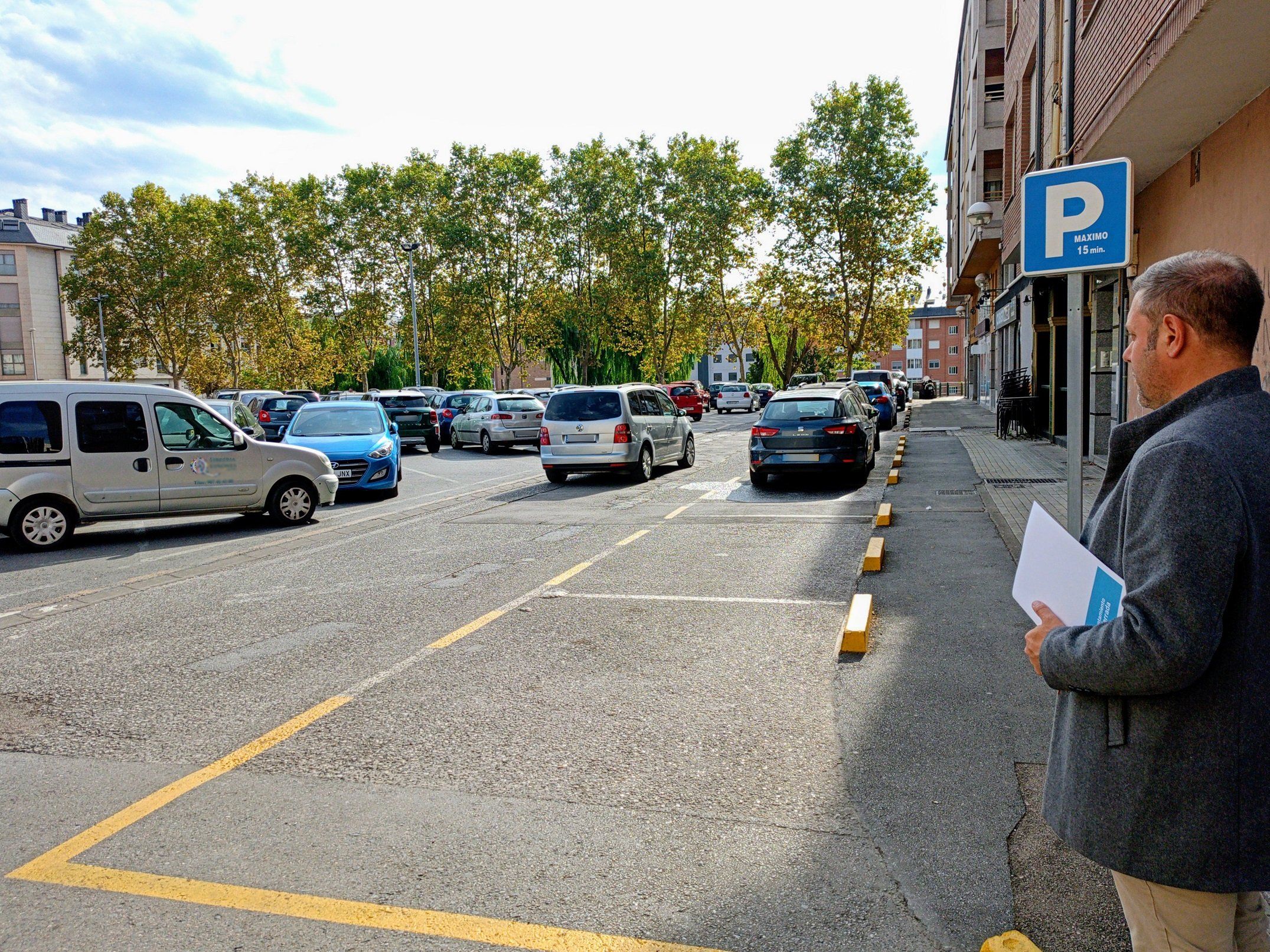 Zona de aparcamiento de 15 minutos.