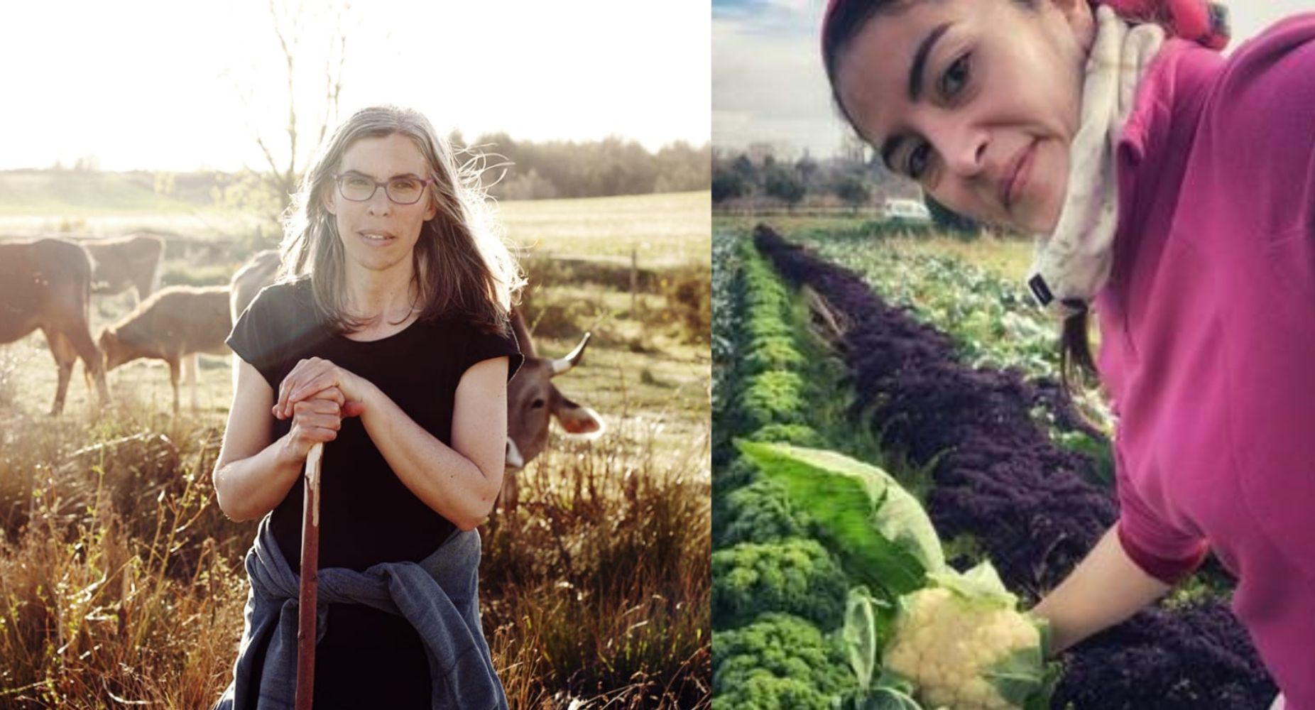 Flor León (I) y Lucía Arroyo (D), reconocidas con los premios Mujer Rural 2025 de la Diputación de León | L.N.C.