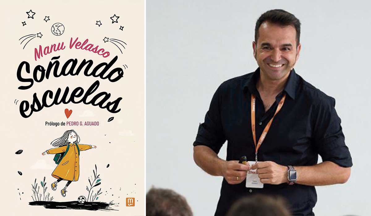 Portada del libro y su autor, Manu Velasco. | L.N.C.