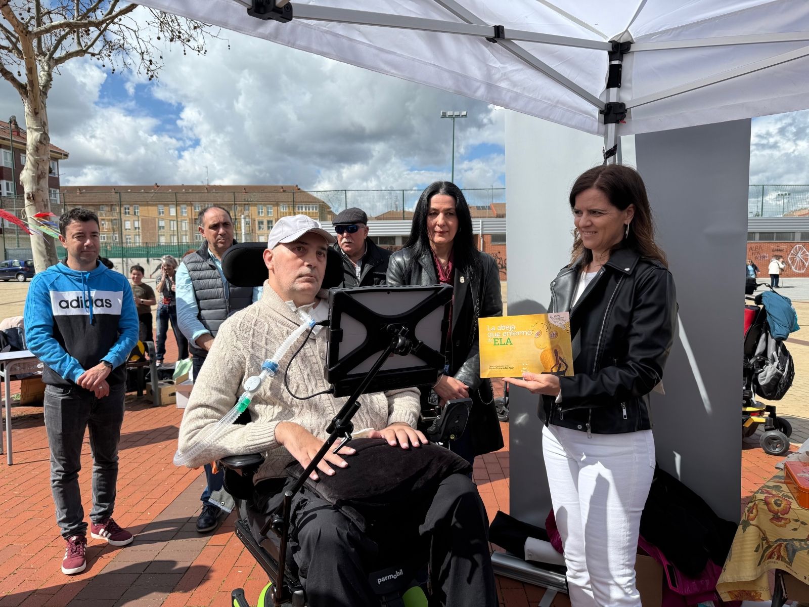 Urbano González en la joranada de deporte inclusivo del pasado 6 de abril | L.N.C.