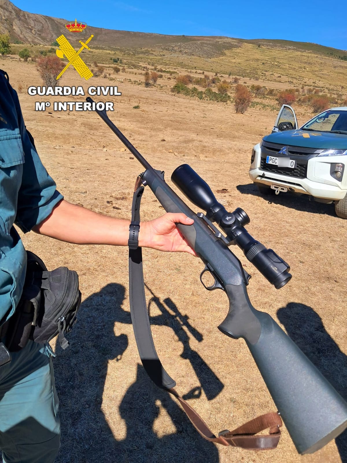 Una de las armas intervenidas