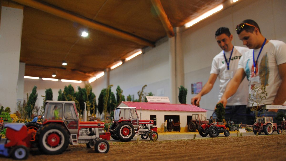En la muestra se pueden contemplar los trabajos de 14 maqueteros de León, Valladolid y Valencia, con especial atención a los pequeños detalles.| Abajo