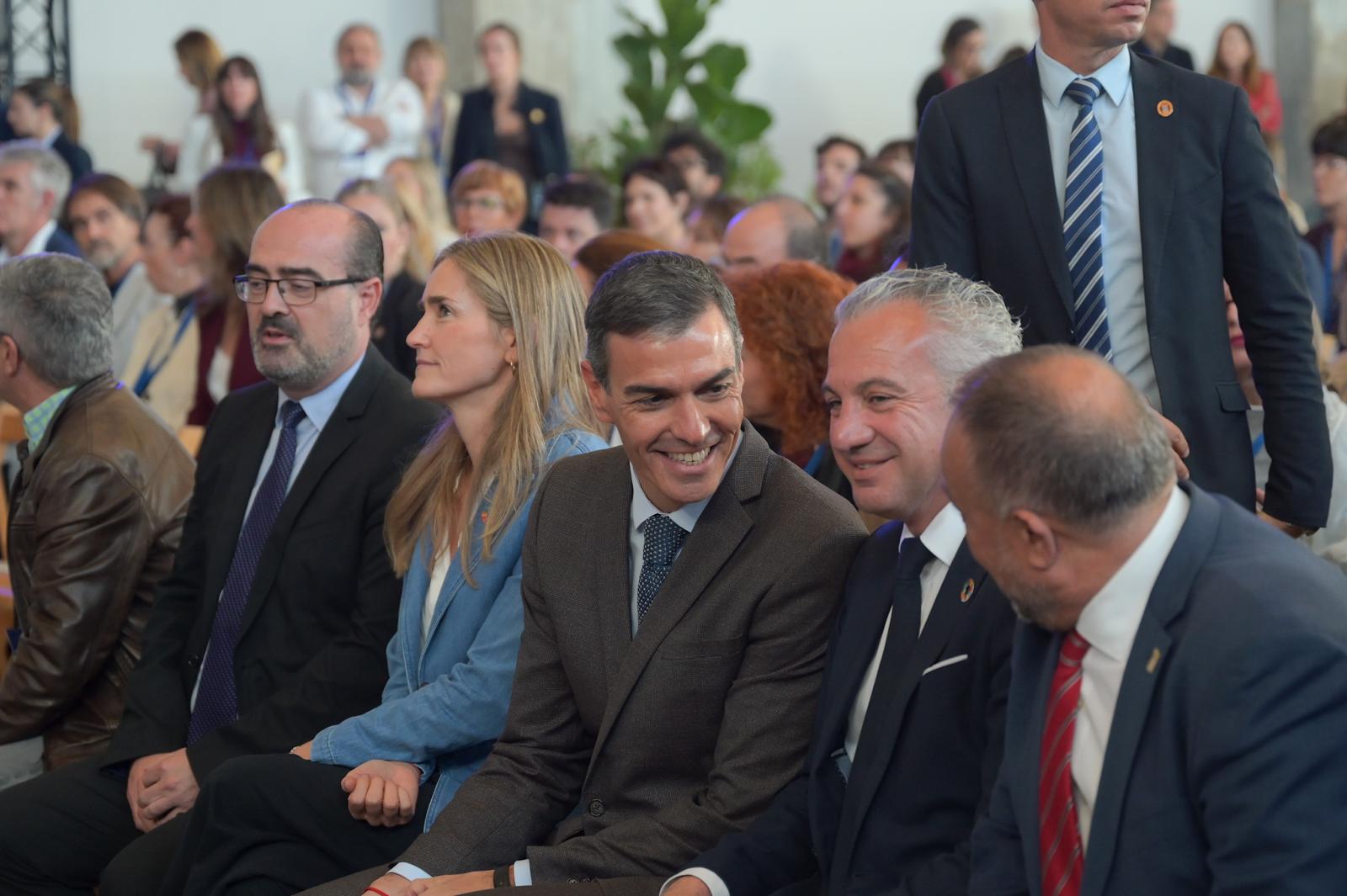 Sánchez en su participación en la Convención en Ponferrada.