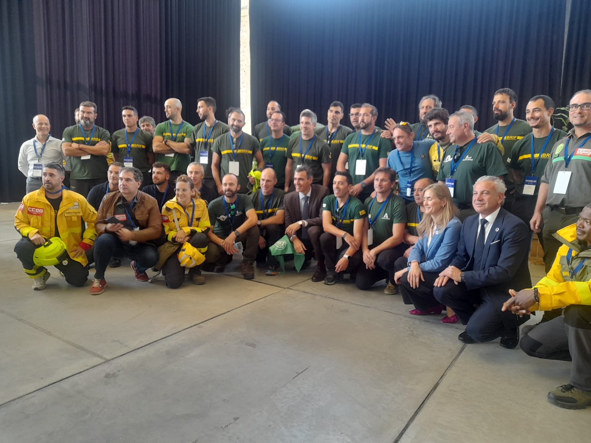Pedro Sánchez con las BRIF en la Convención. | MAR IGLESIAS
