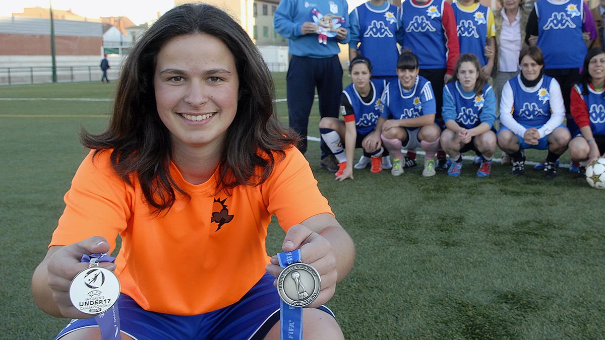 Cristina Portomeñe jugará en el Rayo Vallecano. | MAURICIO PEÑA Cristina Portomeñe jugará en el Rayo Vallecano. | MAURICIO PEÑA