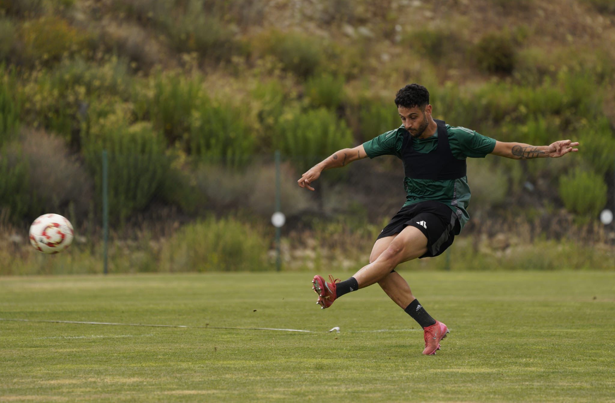Vicente Esquerdo durante un entrenamiento en el Anexo Jesús Tartilán. | SDP