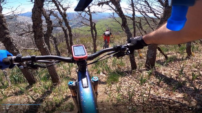 El Roblón Khan durante la ruta de Valdehaya. TAMARIA BTT
