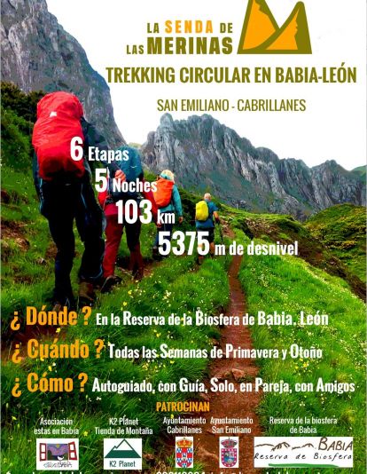 Cartel de la Senda de las Merinas. Cartel de la Senda de las Merinas.