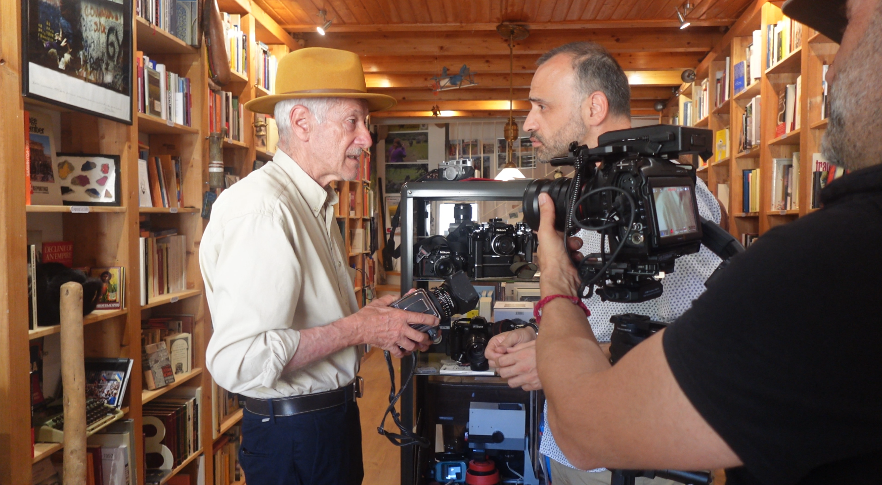 Una imagen del rodaje del documental dirigido por Pedro Lechuga. | L.N.C.