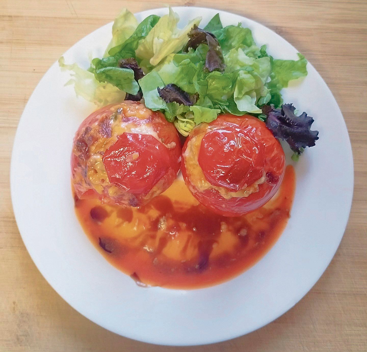 Los tomates rellenos de jamón y setas de Marcelo Ramón