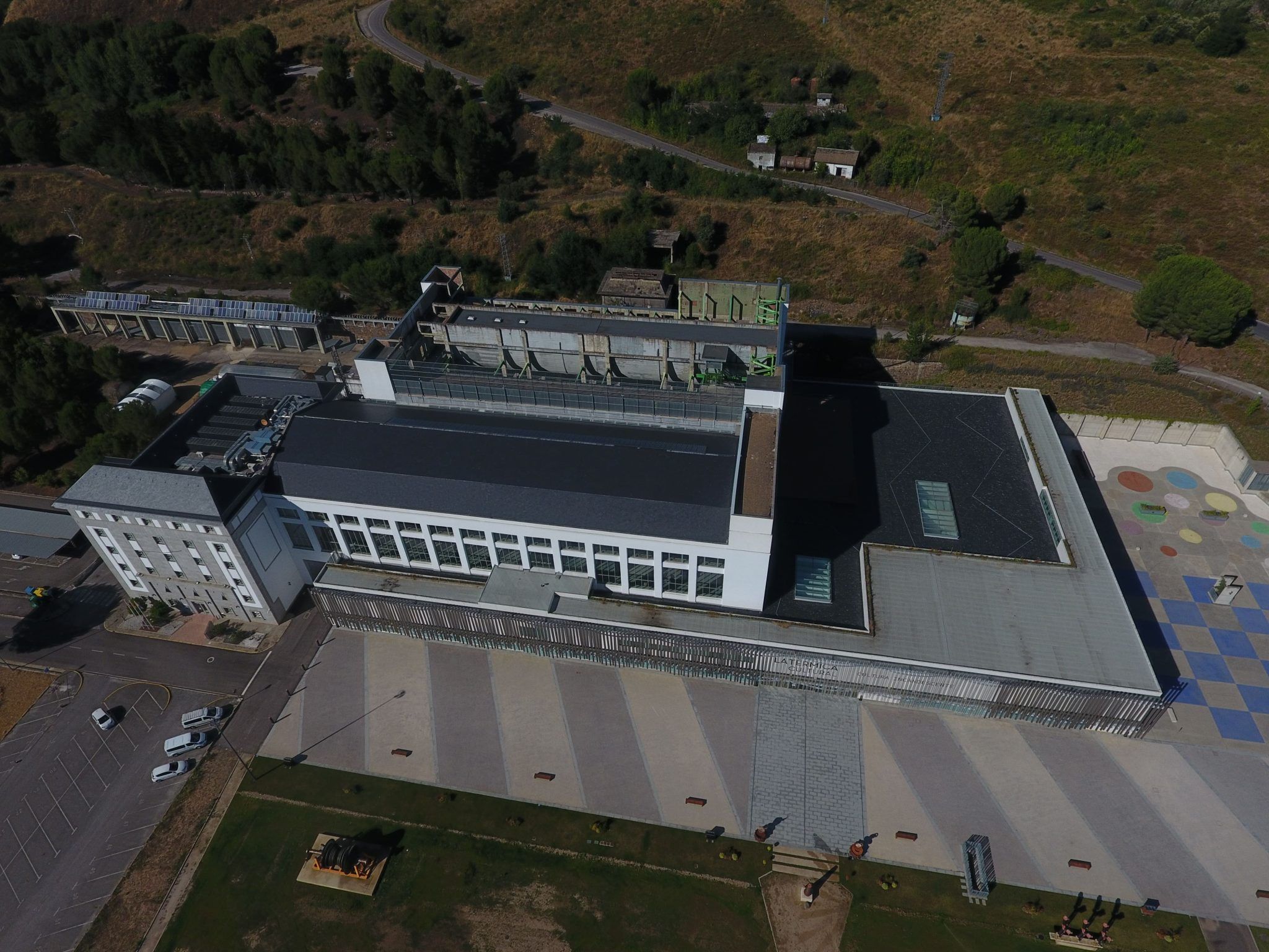 Instalaciones de Ciuden en Ponferrada desde una vista aérea.