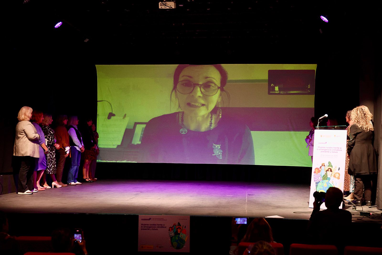 Nevenka compareció vía telemática para agradecer el premio. | CAMPILLO (ICAL)