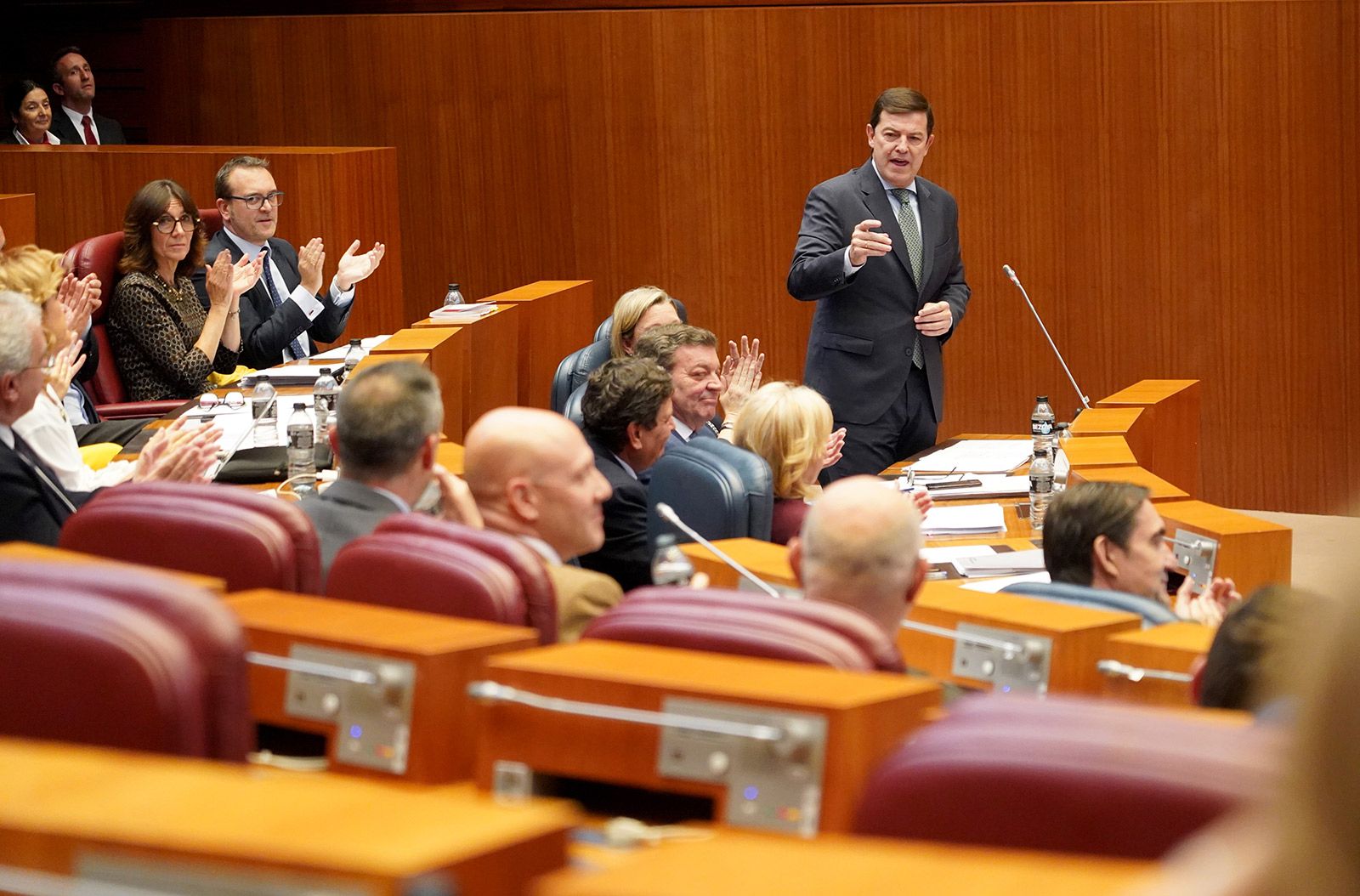 Mañueco, durante el pleno de este martes. | ICAL