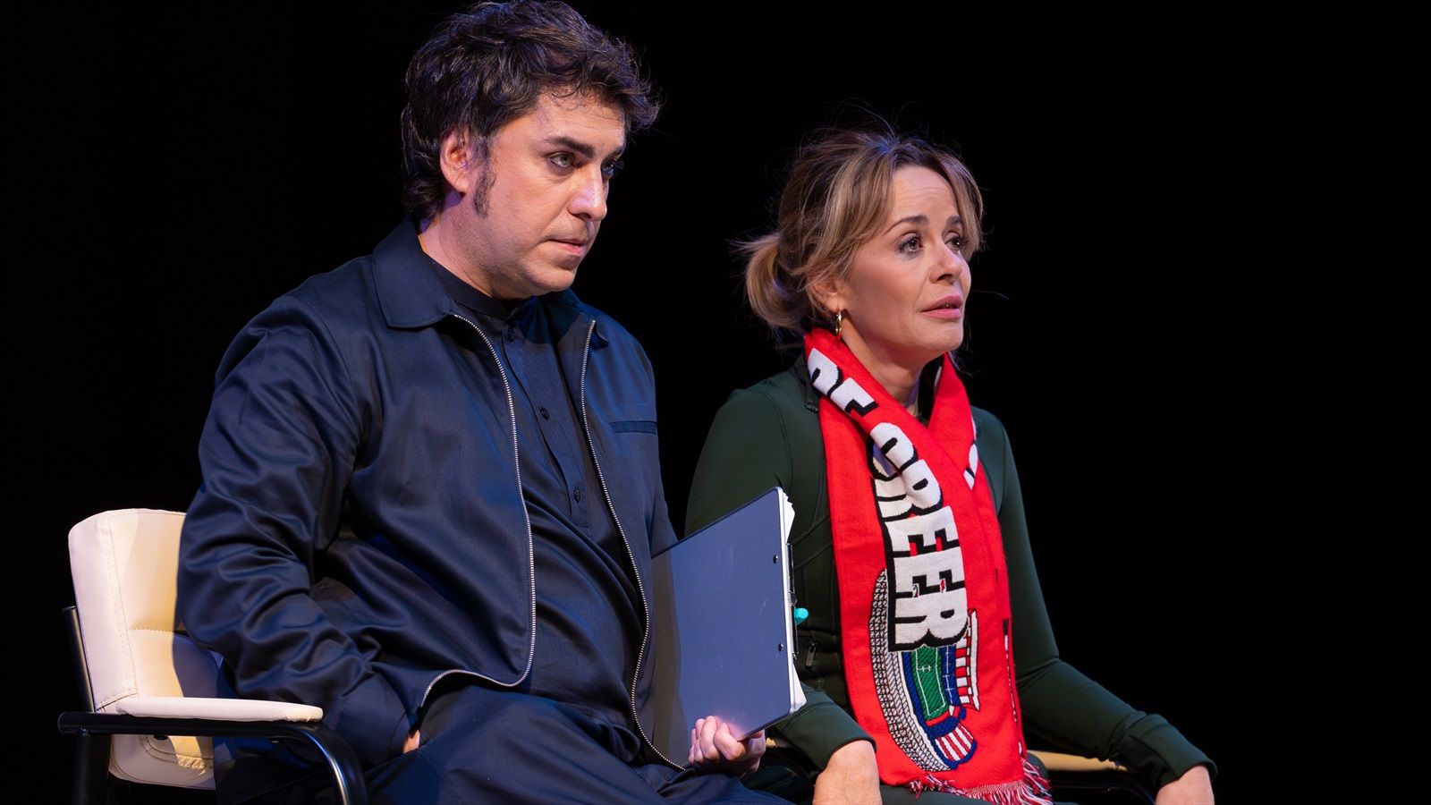 Jesús Notario y María Adánez se suben este jueves a las tablas del Auditorio de León. | DAVID DE LA MORENA