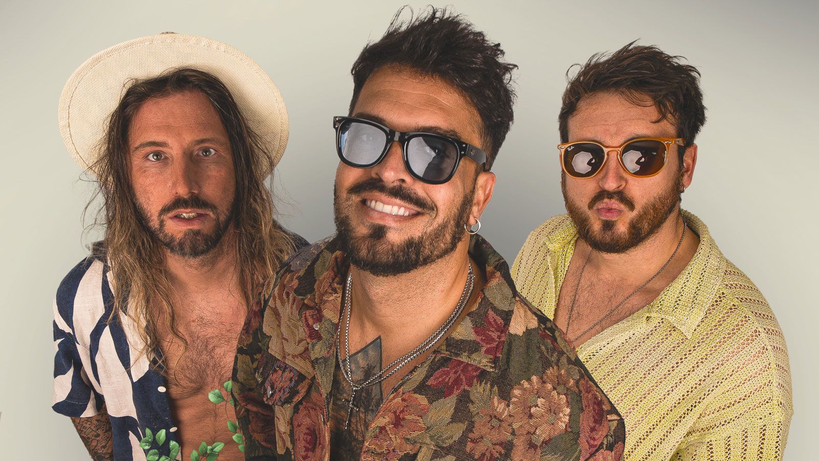 Vicente Cervera, Javier Fernández y Ramón García son los tres integrantes de la banda valenciana Bombai. | CEDIDA