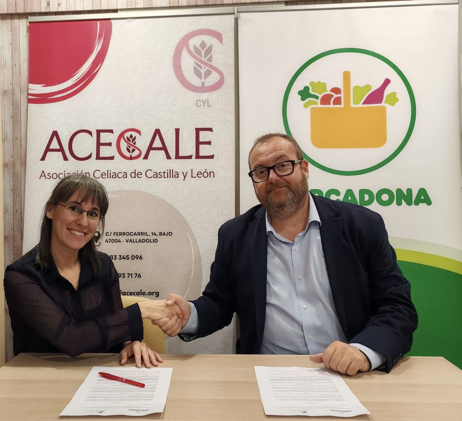 Firma convenio Mercadona y Acecale Firma convenio Mercadona y Acecale