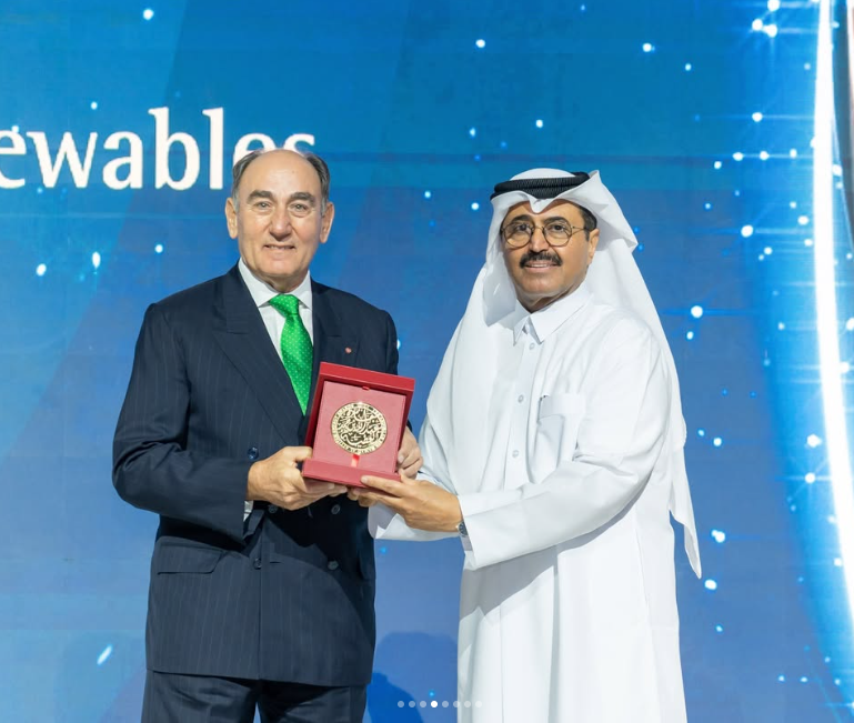 El presidente de Iberdrola, Ignacio Galán, recibe el premio