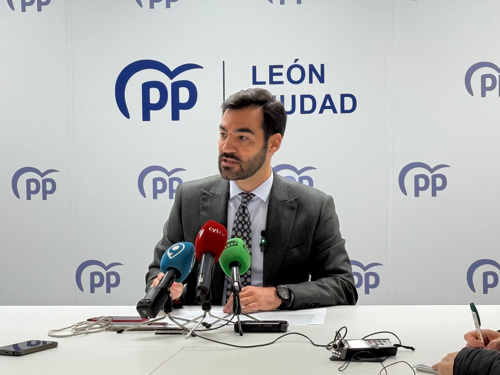 David Fernández, portavoz del PP en el Ayuntamiento de León| L.N.C.