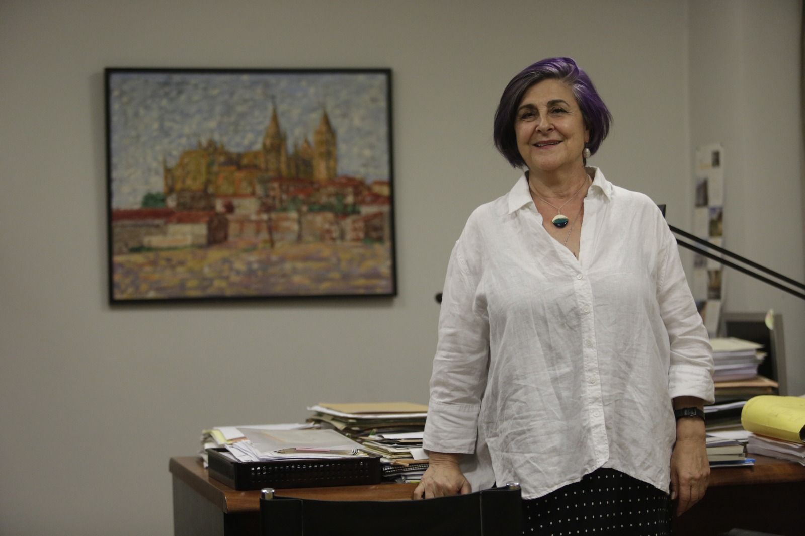 La candidata a decana del Colegio de la Abogacía, Pilar Pérez. | FERNANDO OTERO