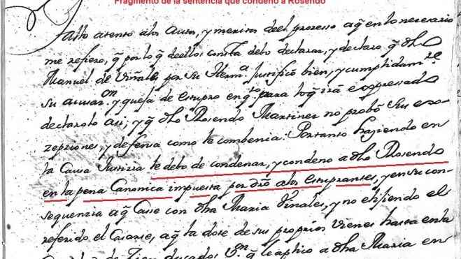 Rosendo condenado Rosendo condenado
