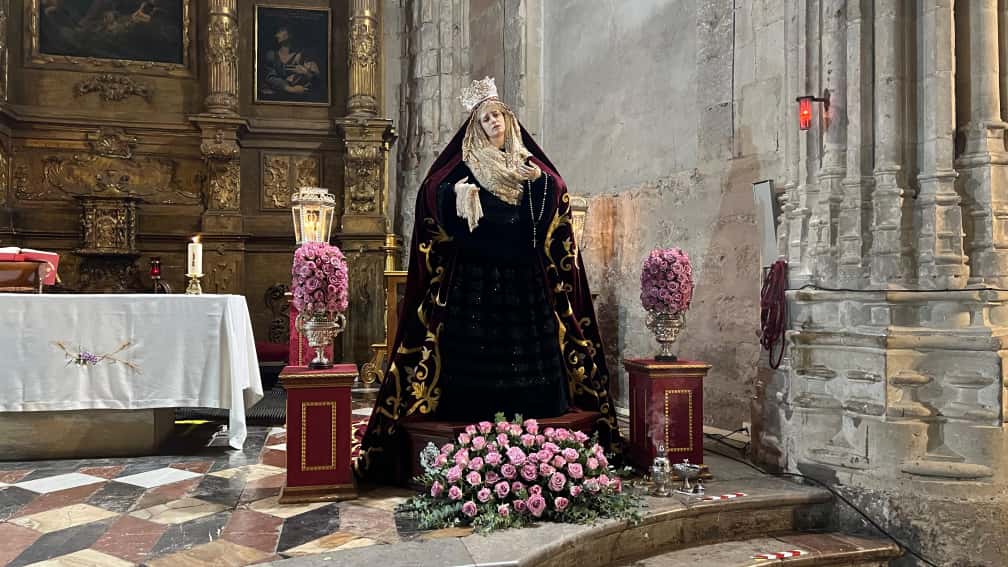 Triduo a la Madre de la Divina Gracia en la iglesia de San Marcos de León. | ANDRÉS GONZÁLEZ