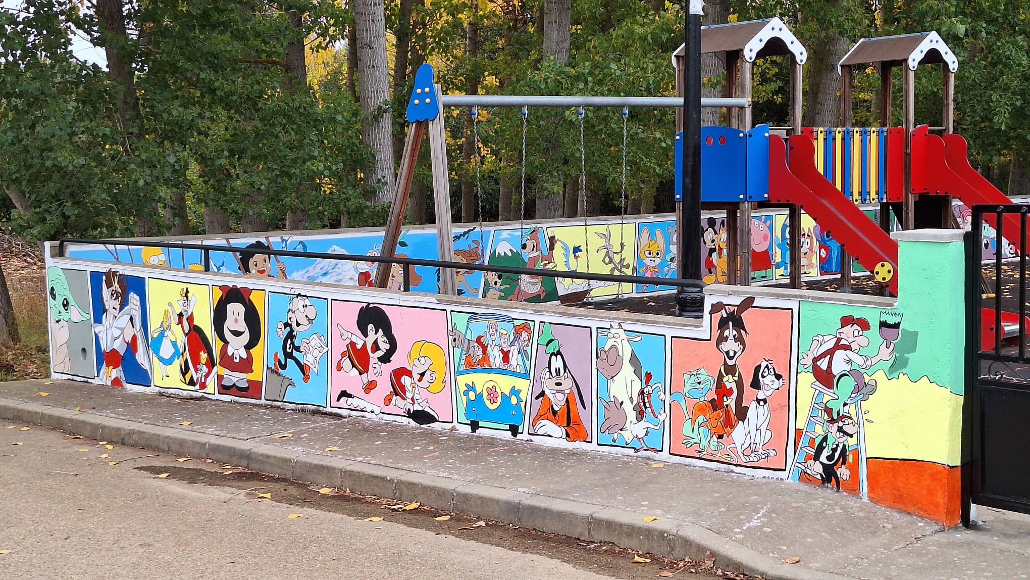 Celadilla del Páramo presume de parque 'animado'. | L.N.C.