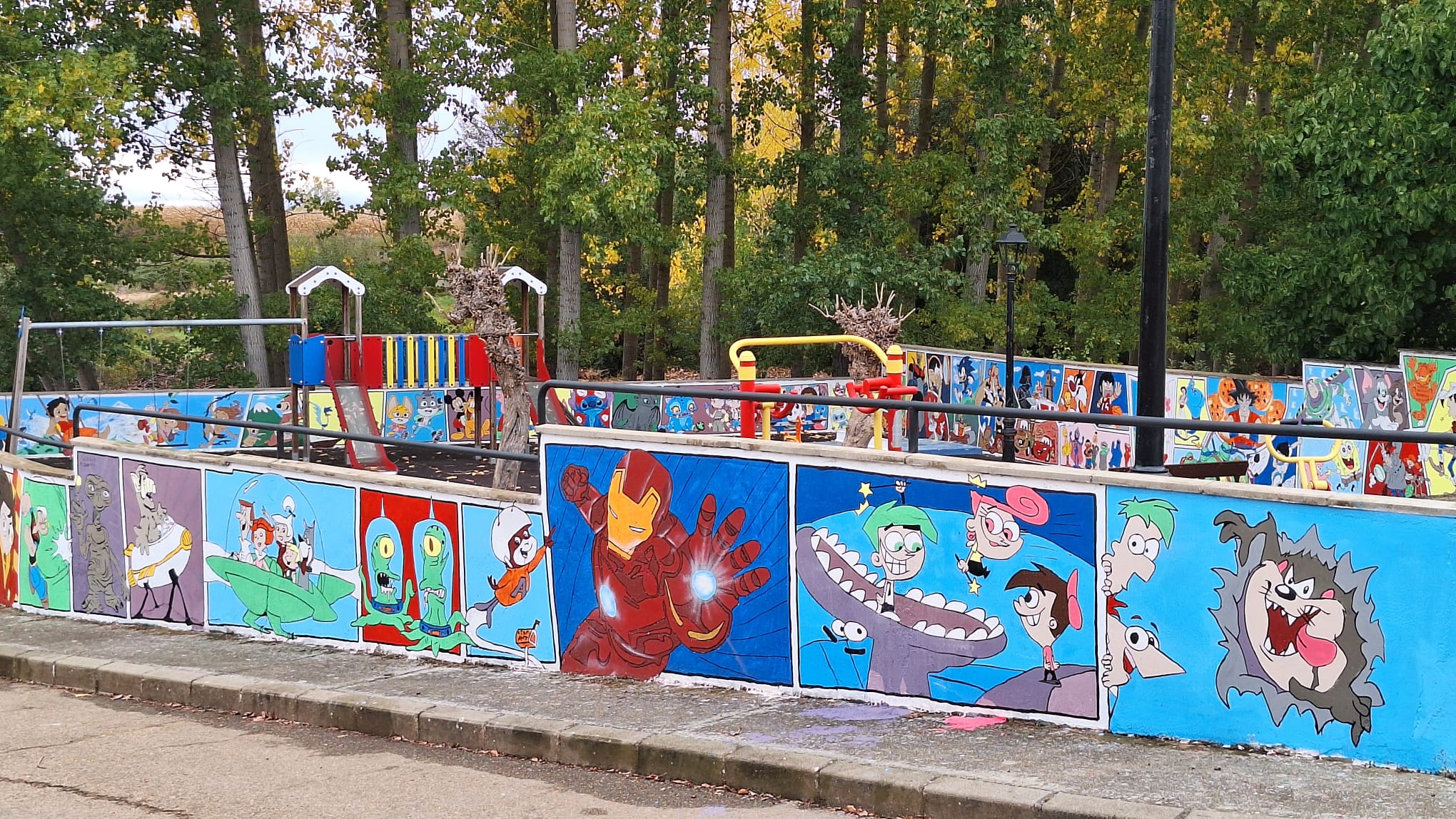 Celadilla del Páramo presume de parque 'animado'. | L.N.C.