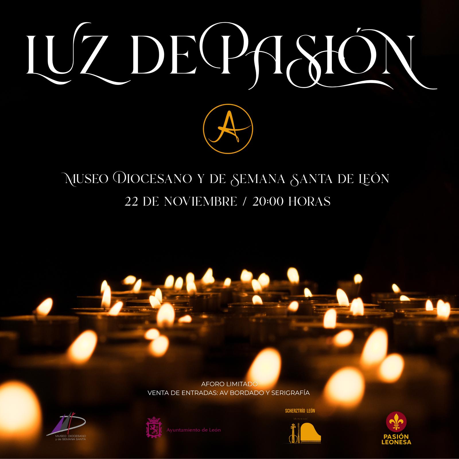 Cartel del concierto Luz de Pasión.