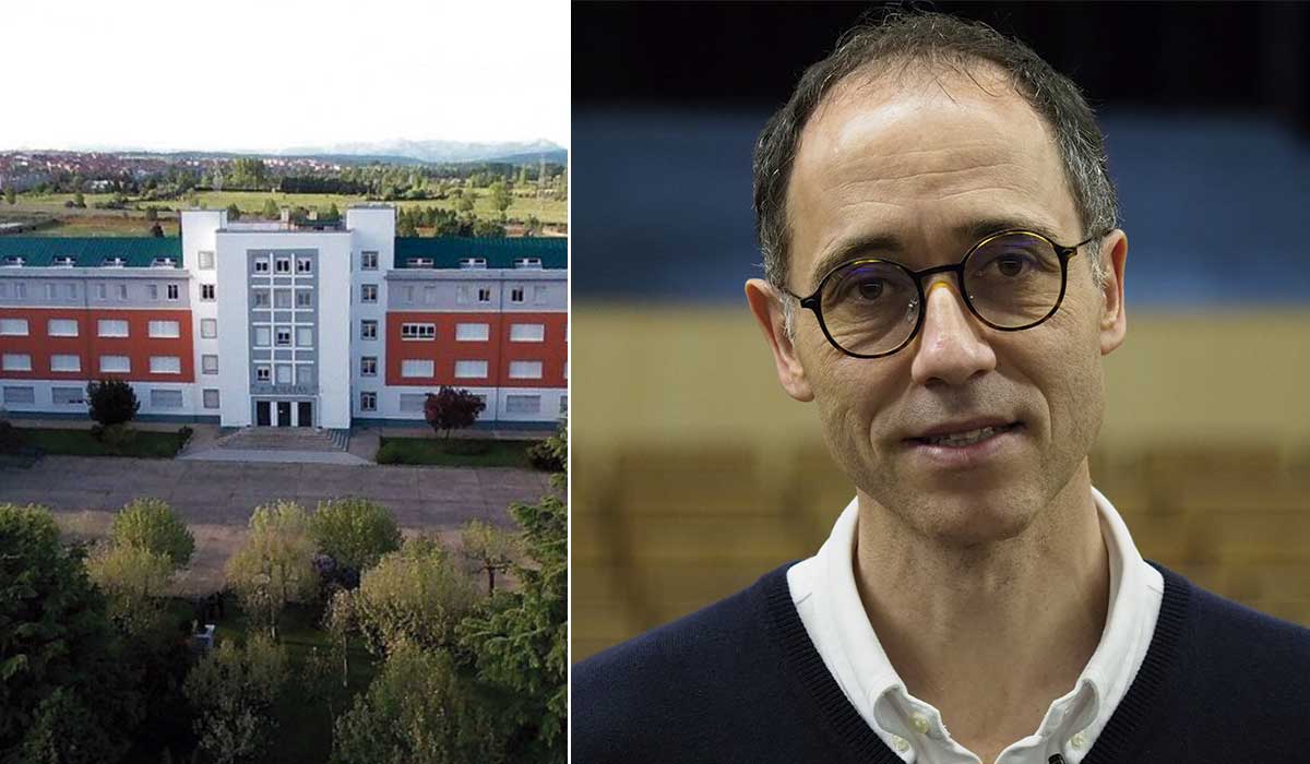 Imagen de archivo del Colegio Sagrado Corazón Jesuitas y de José María Rodríguez Olaizola. | L.N.C.