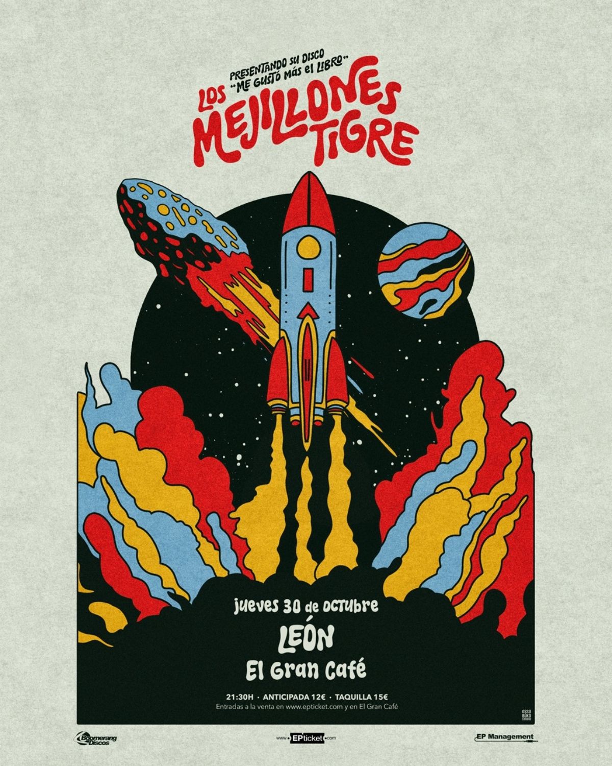 Cartel del concierto de Los Mejillones Tigre en León | L.N.C. 