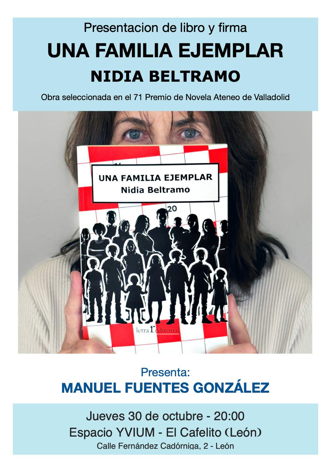 Cartel de la presentación del libro. 