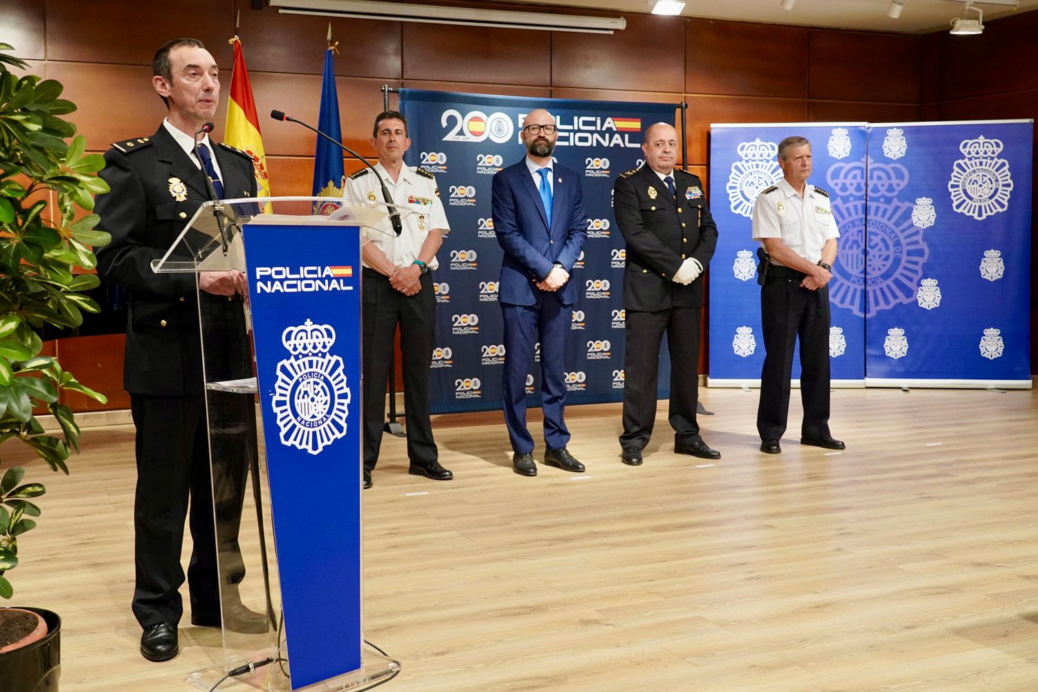Francisco Javier Martínez García durante su toma de posesión como jefe de la Comisaría de Astorga en junio. | ICAL
