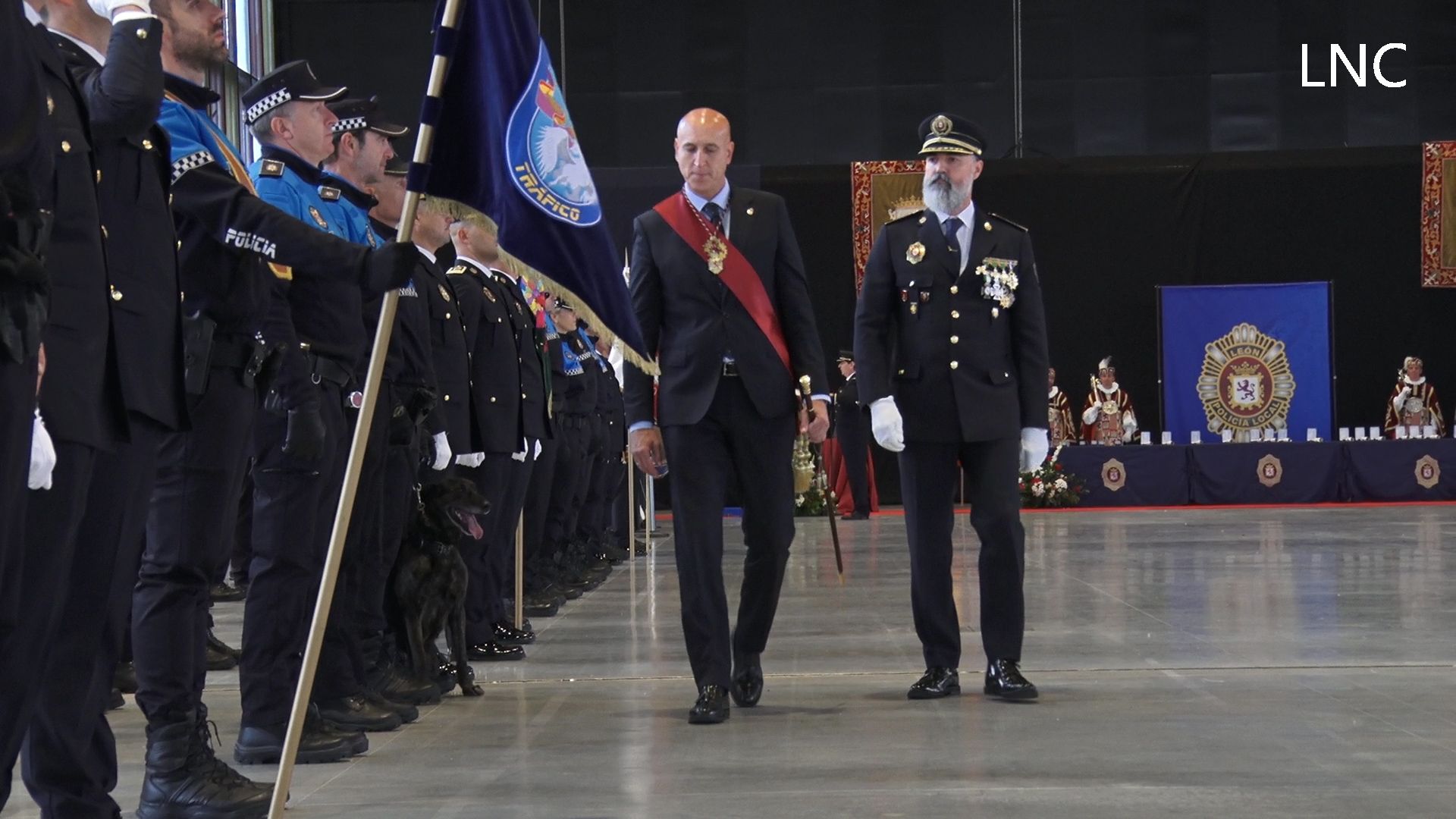 La Policía Local de León celebró este miércoles la festividad de San Marcelo