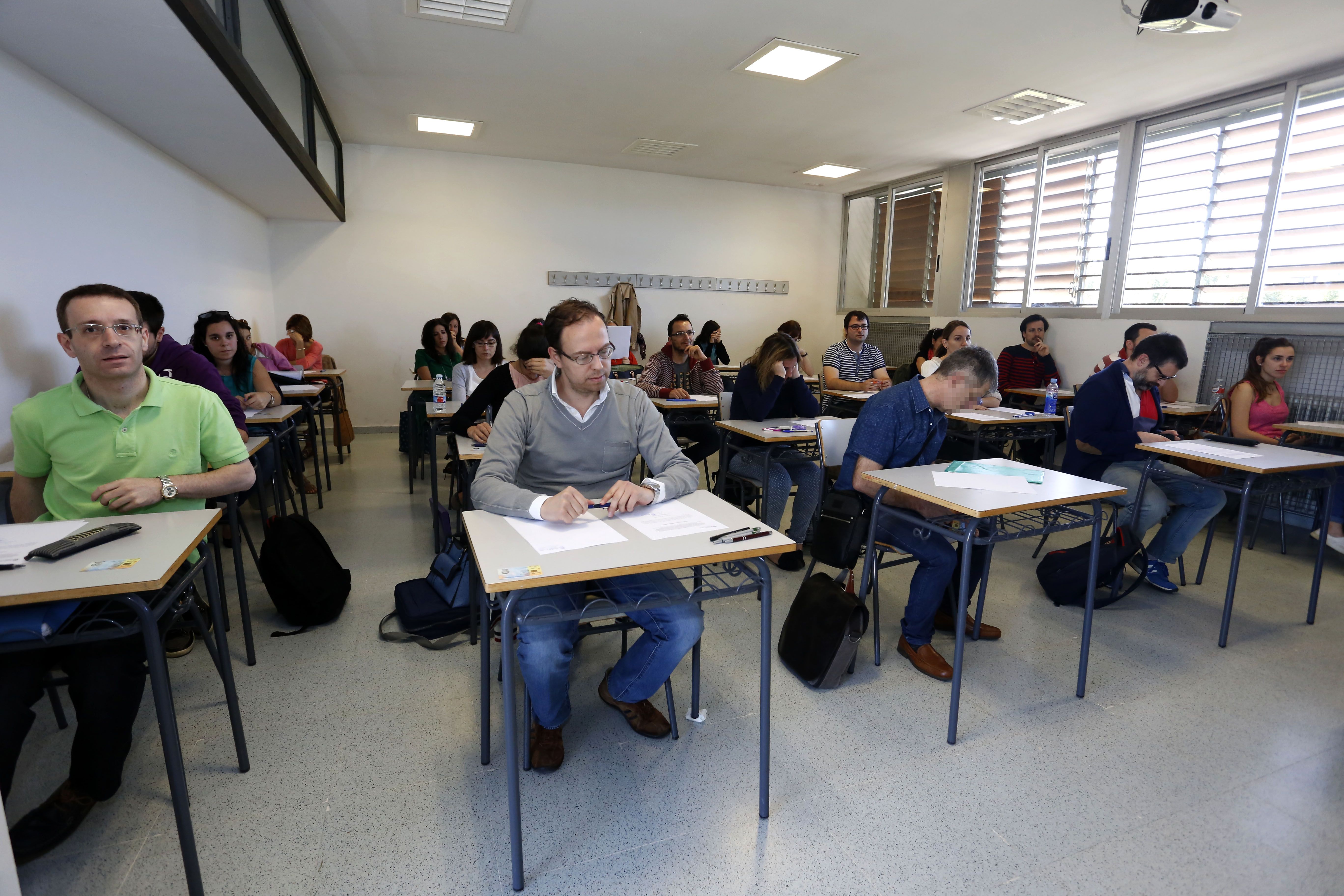 Imagen de archivo de unas oposiciones docentes en el IES Eras de Renueva. | ICAL