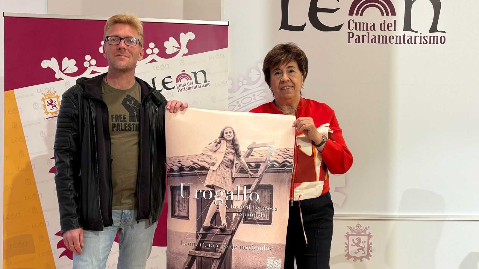 Un instante de la presentación del Festival de Poesía Expandida 'Urogallo'. | L.N.C