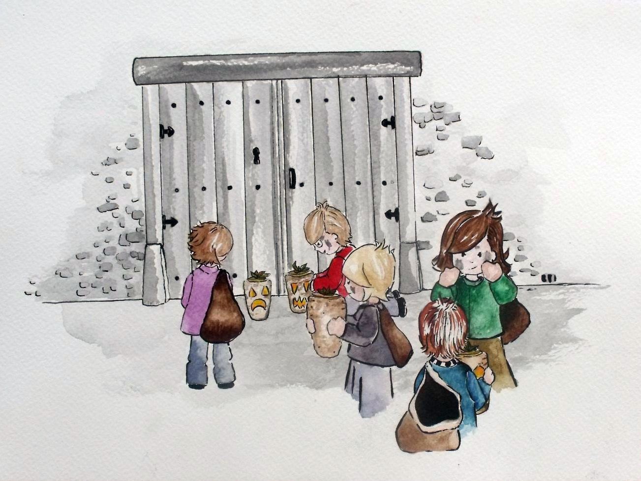 Una de las ilustraciones de Eva del Riego Villazala para el libro de Mercedes G. Rojo.