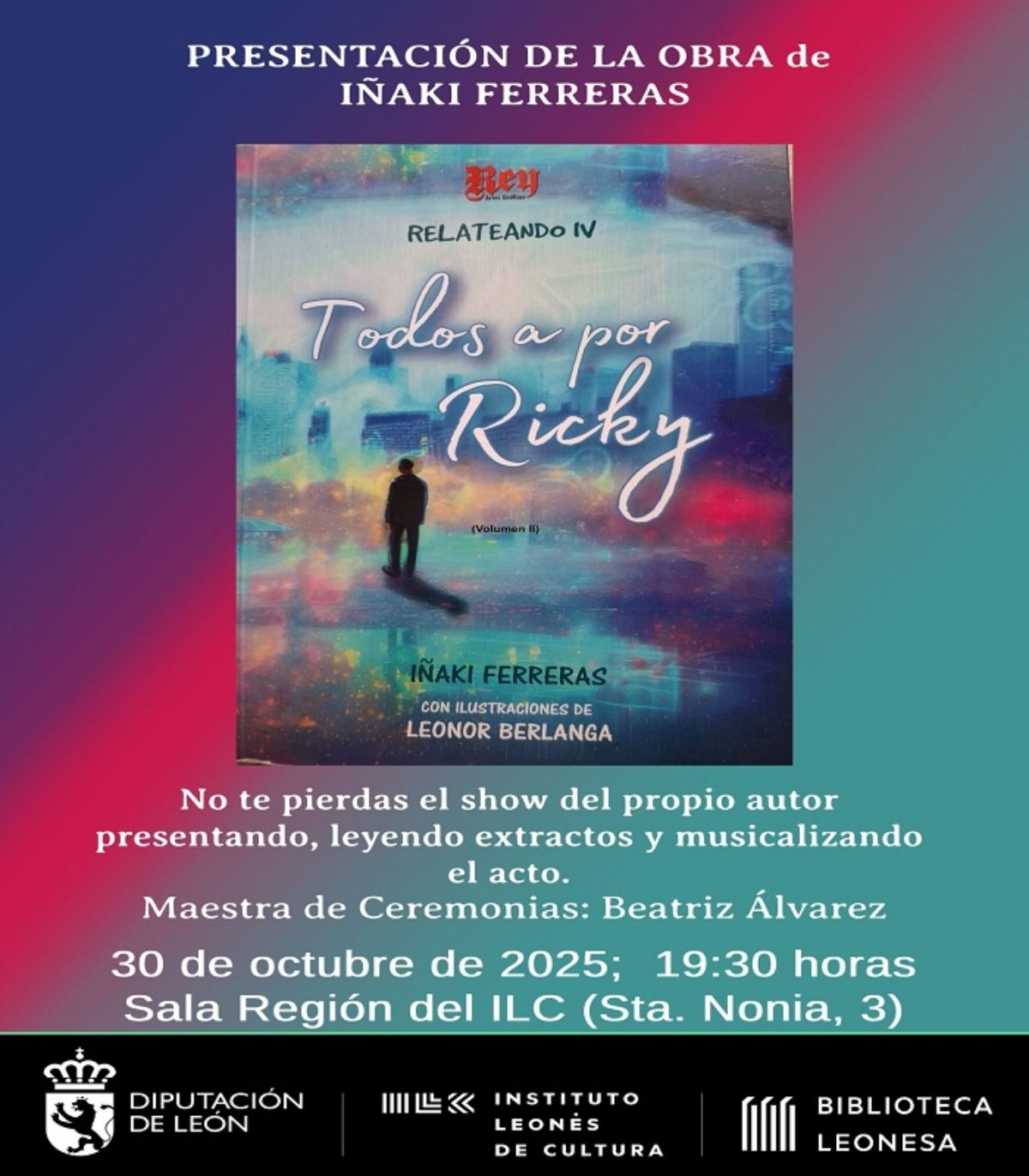 Iñaki Ferreras presenta “Todos, a por Ricky”, una novela ilustrada ambientada en los años de la Movida Madrileña Iñaki Ferreras presenta “Todos, a por Ricky”, una novela ilustrada ambientada en los años de la Movida Madrileña