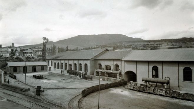 Imagen del conjunto histórico minero Herrera I en torno a 1940.