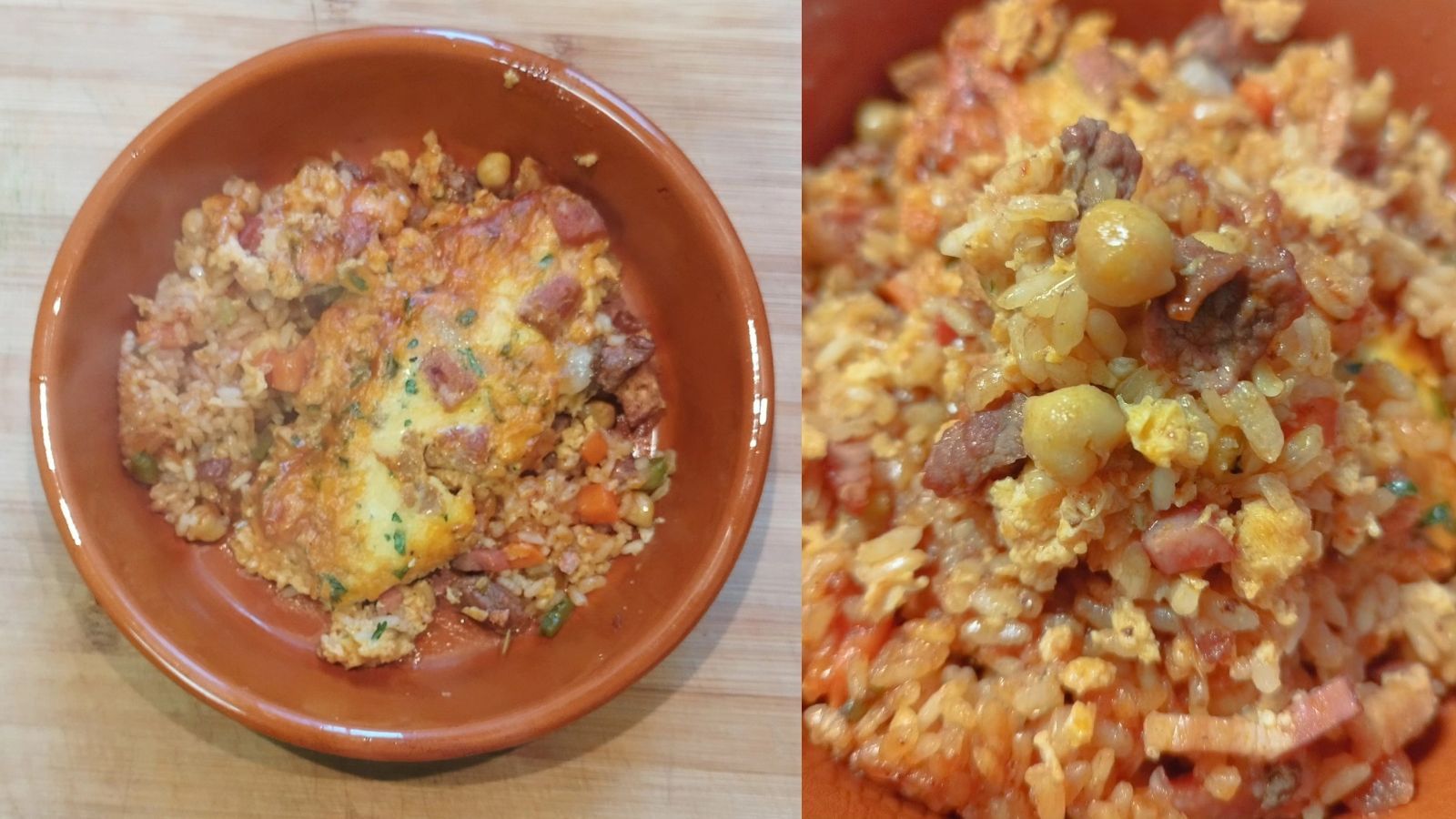 La receta de arroz de ropa vieja con su costra de Marcelo Ramón.