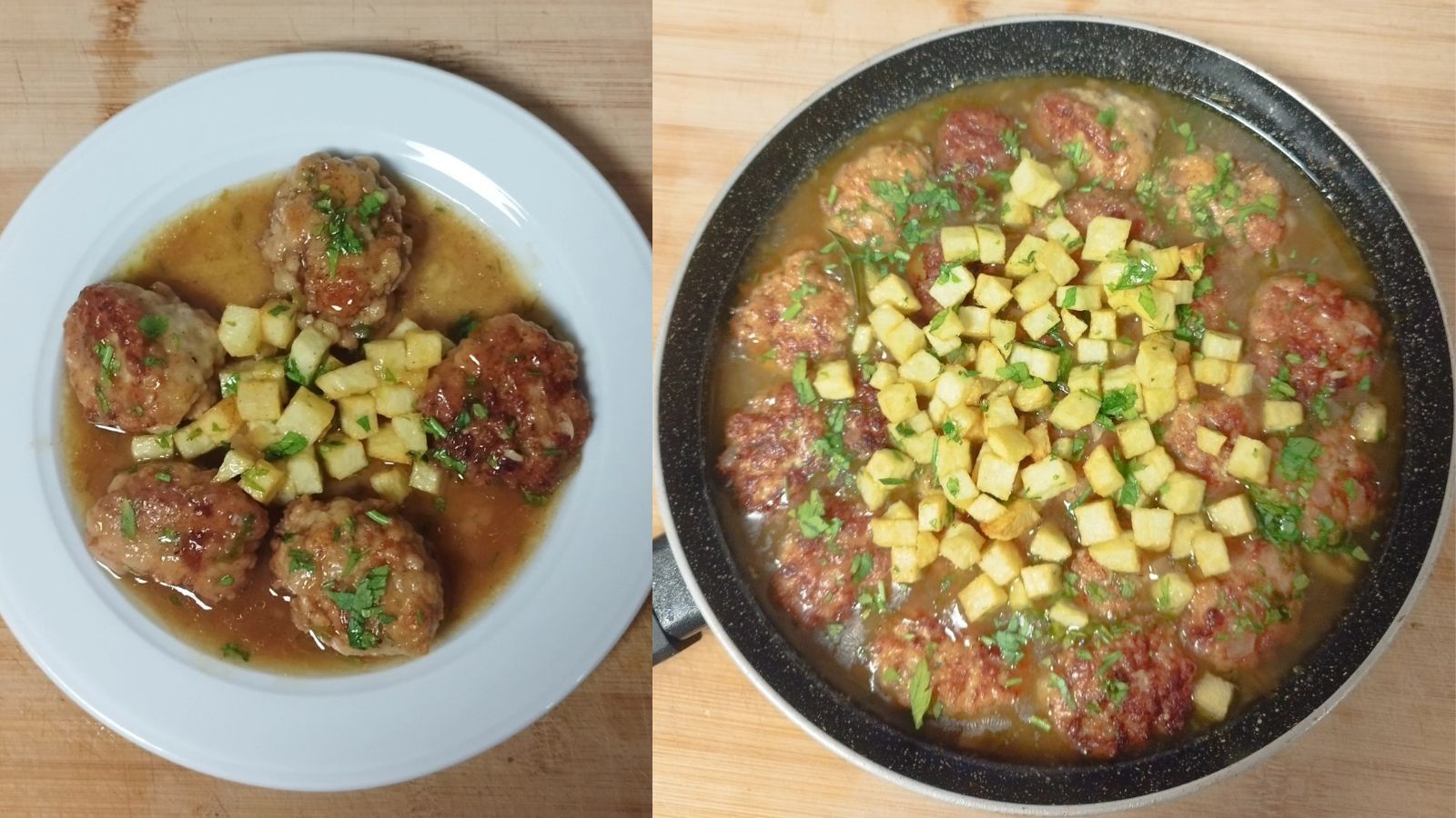 La receta de albóndigas de pollo en salsa verde de Marcelo Ramón.