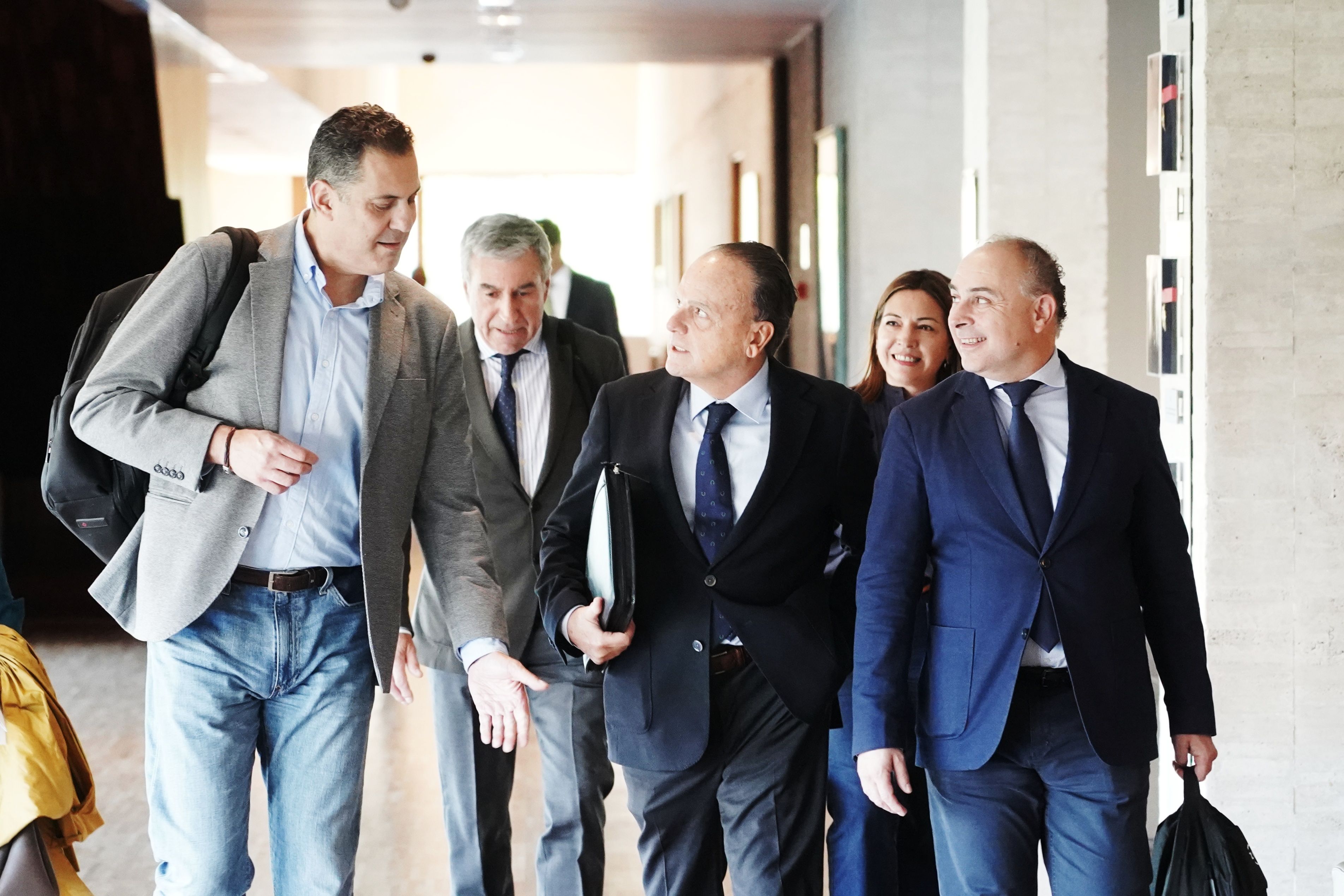  El presidente del Consejo de Cuentas, Mario Amilivia, durante su intervención en la Comisión de Economía y Hacienda | Rubén Cacho (ICAL)