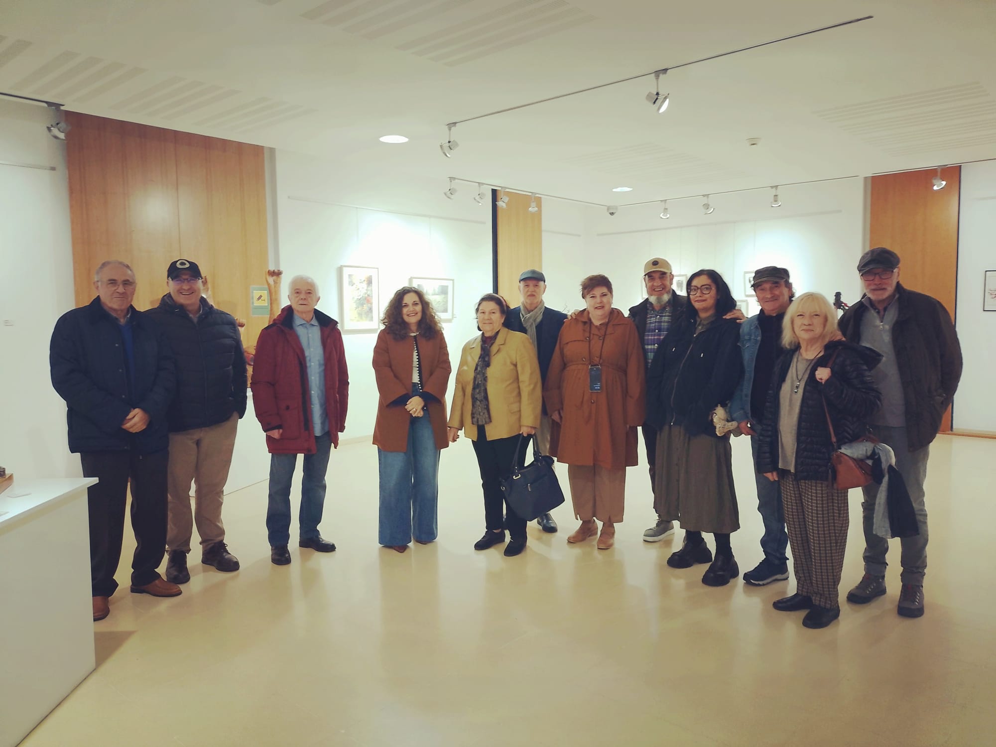 Inauguración de la muestra en Bembibre. 