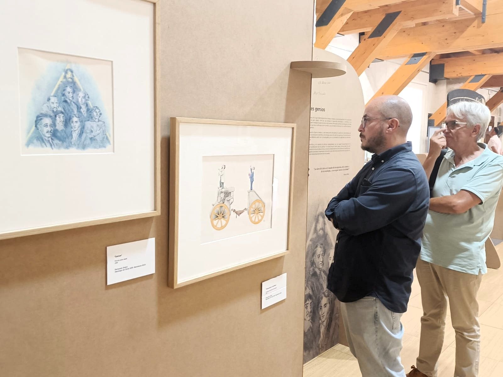 Exposición de La Recicladora Cultural en Almonacid de Zorita (Guadalajara).