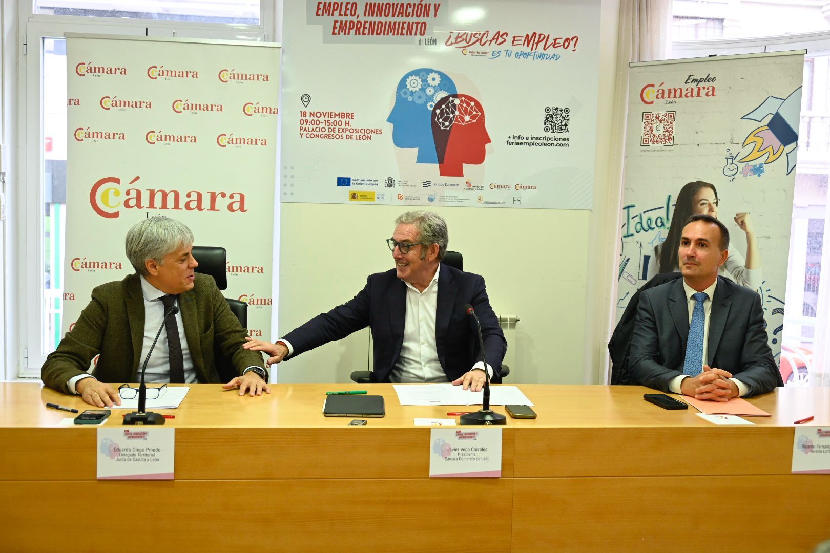Eduardo Diego, Javier Vega y Ricardo Fernández Morueco, durante la presentación de la feria. | SAÚL ARÉN Eduardo Diego, Javier Vega y Ricardo Fernández Morueco, durante la presentación de la feria. | SAÚL ARÉN