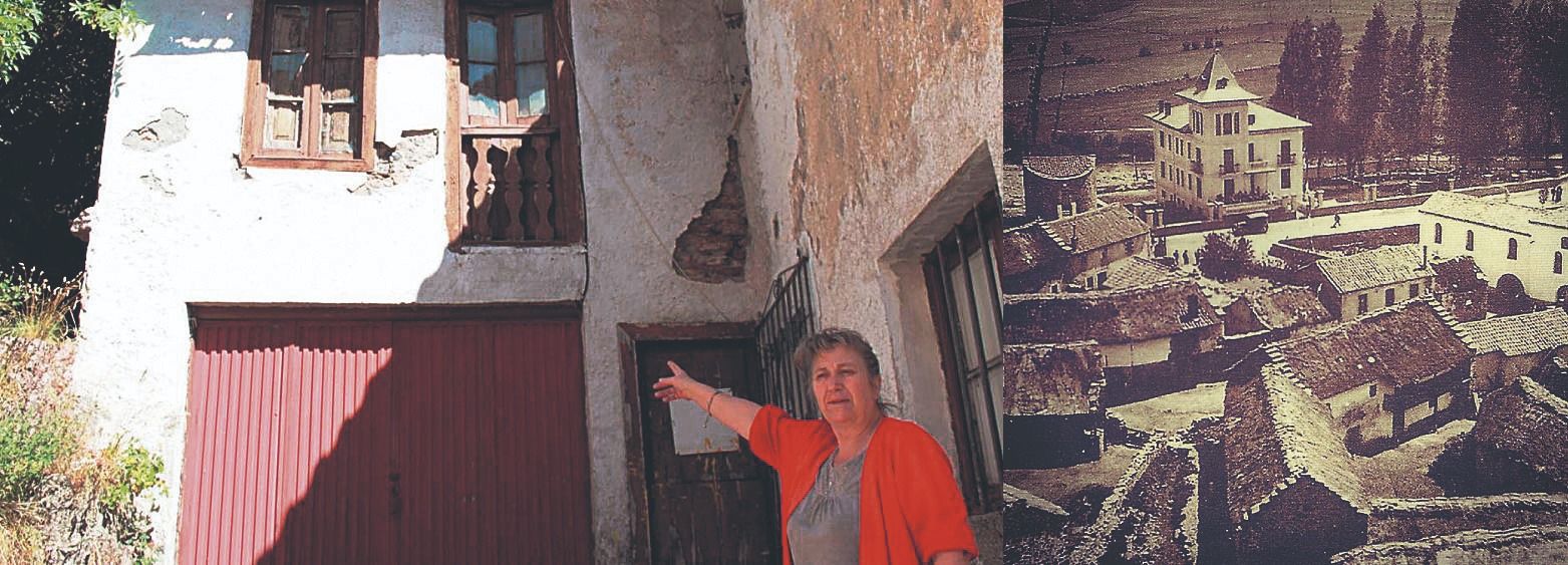 Una vecina de Busdongo muestra la deteriorada casa en la que se cree que nació Amancio Ortega, que hay debate sobre el tema . | L.N.C. Una vecina de Busdongo muestra la deteriorada casa en la que se cree que nació Amancio Ortega, que hay debate sobre el tema . | L.N.C.