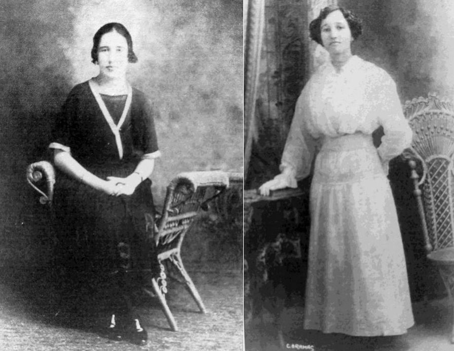 Dos alumnas de su escuela de Barcia que siguieron sus pasos como maestra. Dos alumnas de su escuela de Barcia que siguieron sus pasos como maestra.