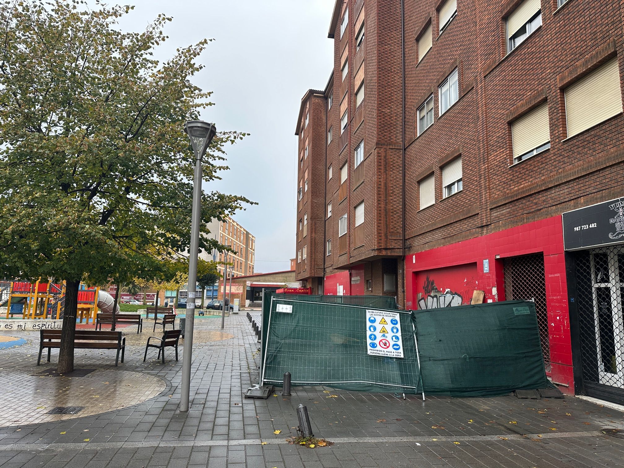 Imagen del local, ya en obras, donde Día abrirá su nuevo supermercado